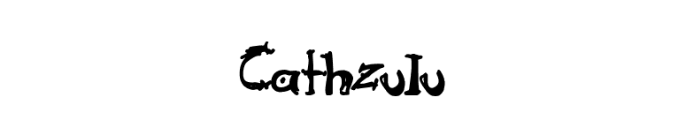 Cathzulu font preview