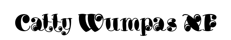 Catty Wumpas NF font preview
