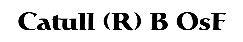 Catull (R) B OsF font preview