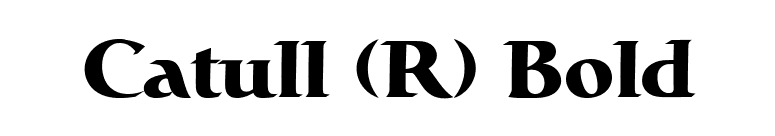 Catull (R) Bold font preview