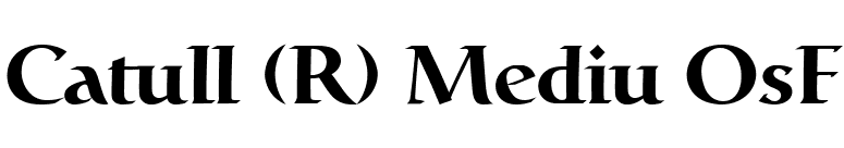 Catull (R) Mediu OsF font preview