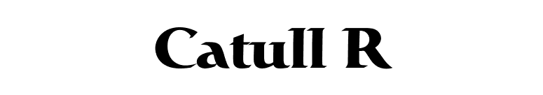 Catull R font preview