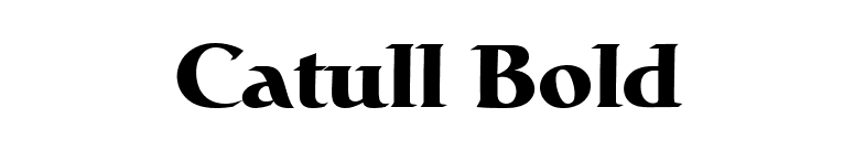 Catull Bold font preview