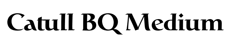 Catull BQ Medium font preview