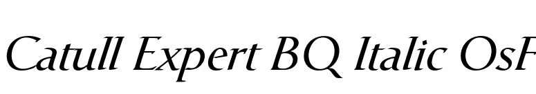 Catull Expert BQ Italic OsF font preview