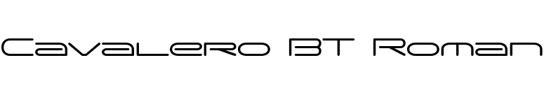 Cavalero BT Roman font preview