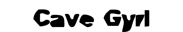 Cave Gyrl font preview