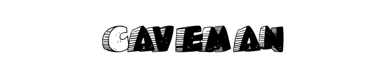 Caveman font preview