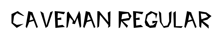 Caveman Regular font preview
