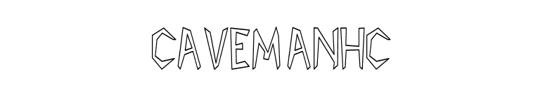CavemanHC font preview