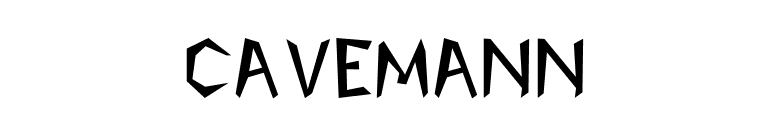 Cavemann font preview