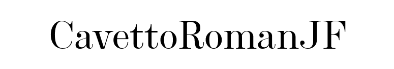 CavettoRomanJF font preview