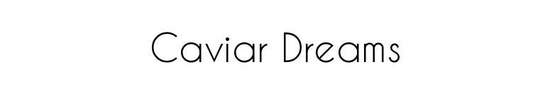 Caviar Dreams font preview
