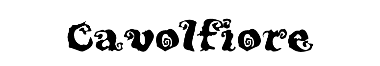 Cavolfiore font preview