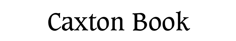 Caxton Book font preview