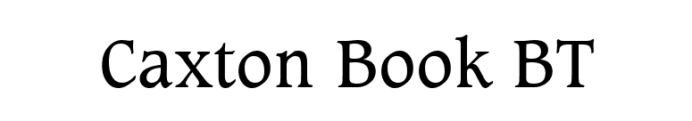 Caxton Book BT font preview