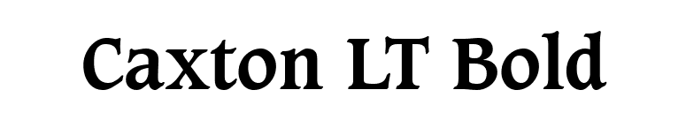 Caxton LT Bold font preview