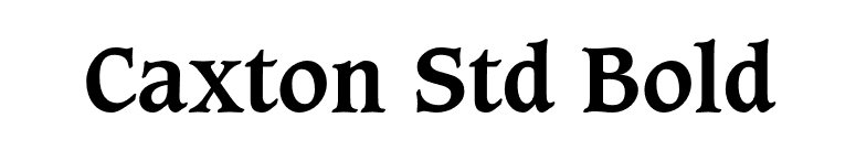 Caxton Std Bold font preview