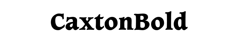 CaxtonBold font preview