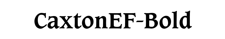 CaxtonEF-Bold font preview