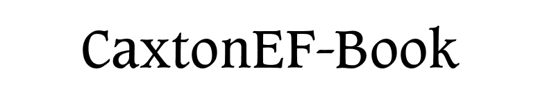 CaxtonEF-Book font preview