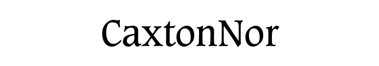CaxtonNor font preview
