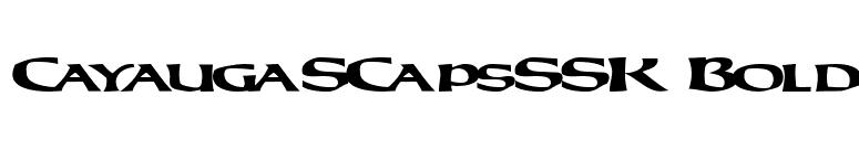 CayaugaSCapsSSK Bold font preview