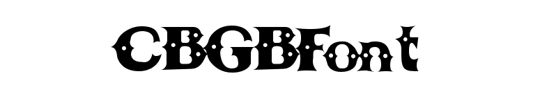 CBGBFont font preview