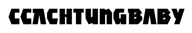 CCAchtungBaby font preview