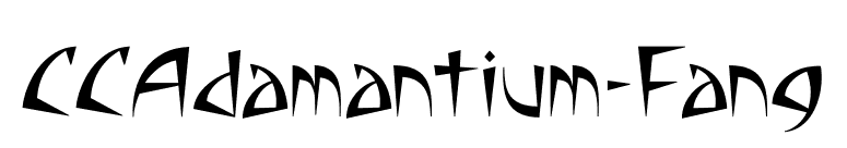 CCAdamantium-Fang font preview