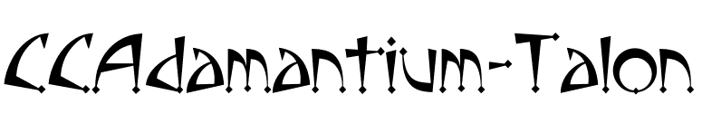 CCAdamantium-Talon font preview