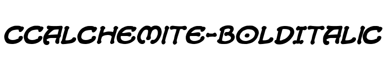 CCAlchemite-BoldItalic font preview
