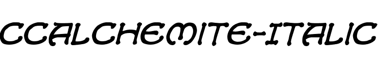 CCAlchemite-Italic font preview
