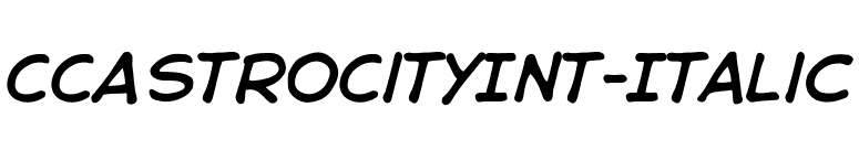 CCAstroCityInt-Italic font preview
