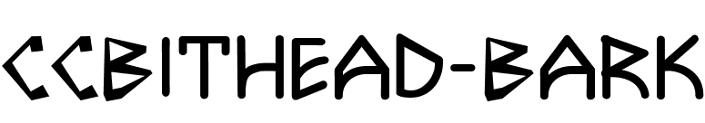 CCBithead-Bark font preview