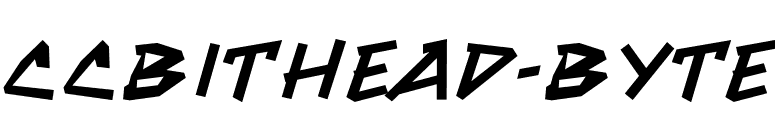 CCBithead-Byte font preview