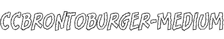 CCBrontoBurger-Medium font preview