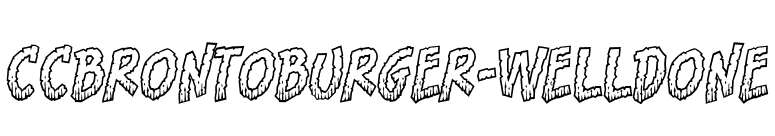 CCBrontoBurger-WellDone font preview