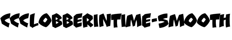 CCClobberinTime-Smooth font preview
