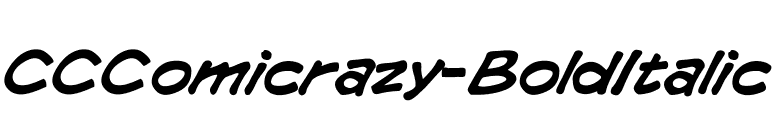 CCComicrazy-BoldItalic font preview