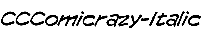 CCComicrazy-Italic font preview