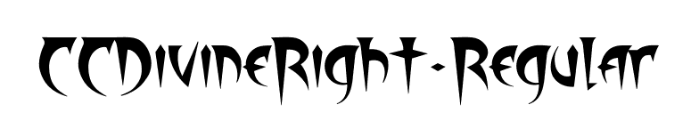 CCDivineRight-Regular font preview