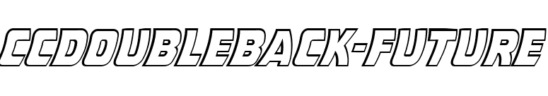 CCDoubleBack-Future font preview
