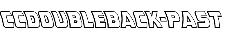CCDoubleBack-Past font preview