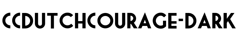 CCDutchCourage-Dark font preview