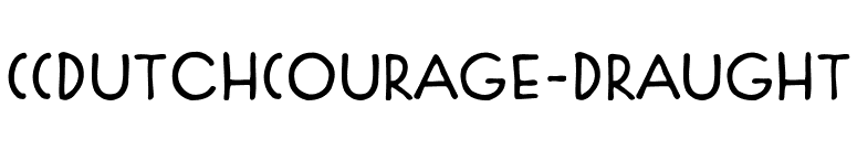 CCDutchCourage-Draught font preview
