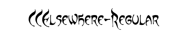 CCElsewhere-Regular font preview
