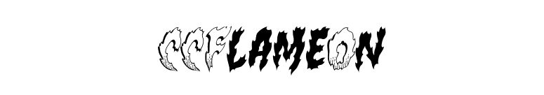 CCFlameOn font preview