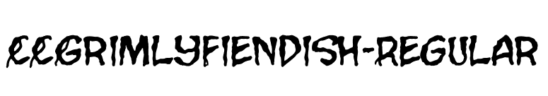 CCGrimlyFiendish-Regular font preview