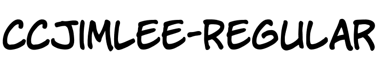 CCJimLee-Regular font preview